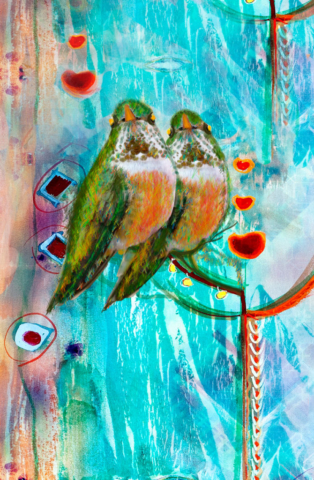 Love Birds by Ushana