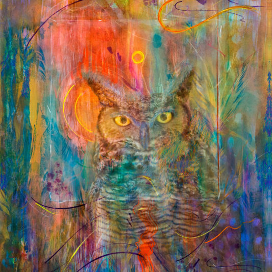 Ssunrise and Owl by Ushana